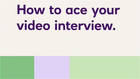 How to ace your video interview